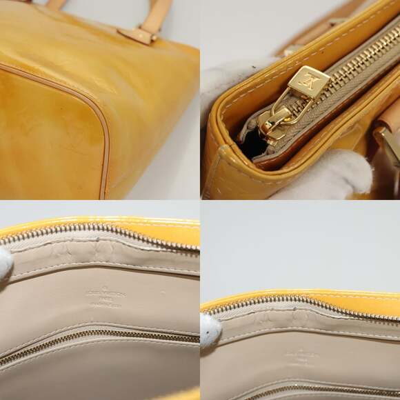 LOUIS VUITTON Monogram Vernis Houston Hand Bag Beige M91004 - Picture 11 of 13